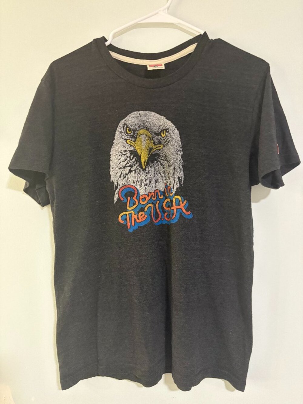 Homage Born in the USA Bald Eagle Graphic T-Shirt Made in USA M